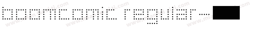 boomcomic regular字体转换